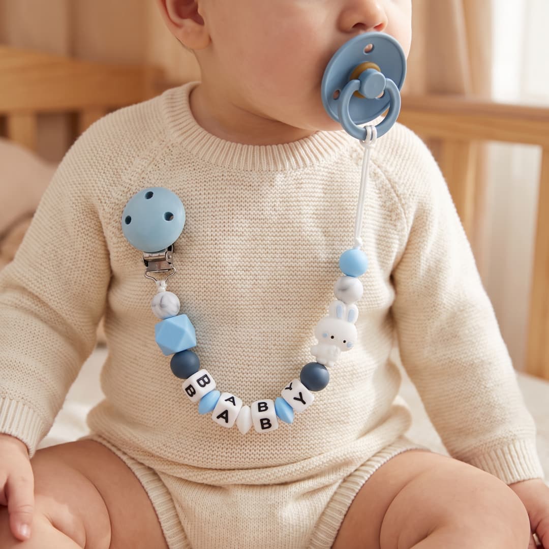 Baby Pacifier Clip - Custom Baby Pacifier Clip Personalized Name