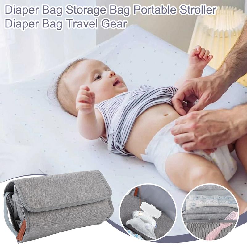 Diaper Bag Backpack - Small Diaper Pouch Foldable Portable Nursery