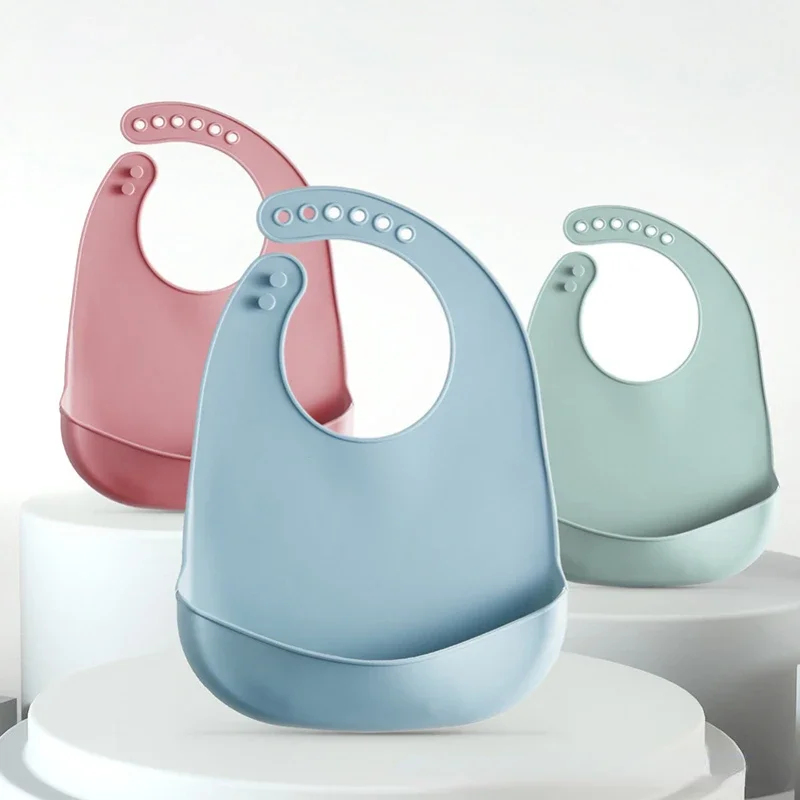 1-3pcs Baby Bib Adjustable Wat - огляд і ціна Silicone Baby Bibs