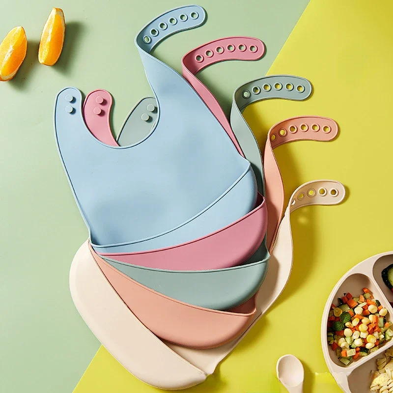 1-3pcs Baby Bib Adjustable Wat - огляд і ціна Silicone Baby Bibs