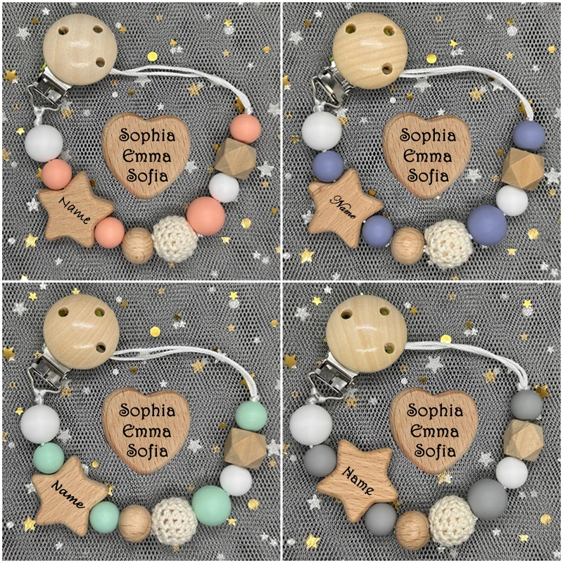 NEW Custom Name Handmade Perso - огляд і ціна Baby Pacifier Clip