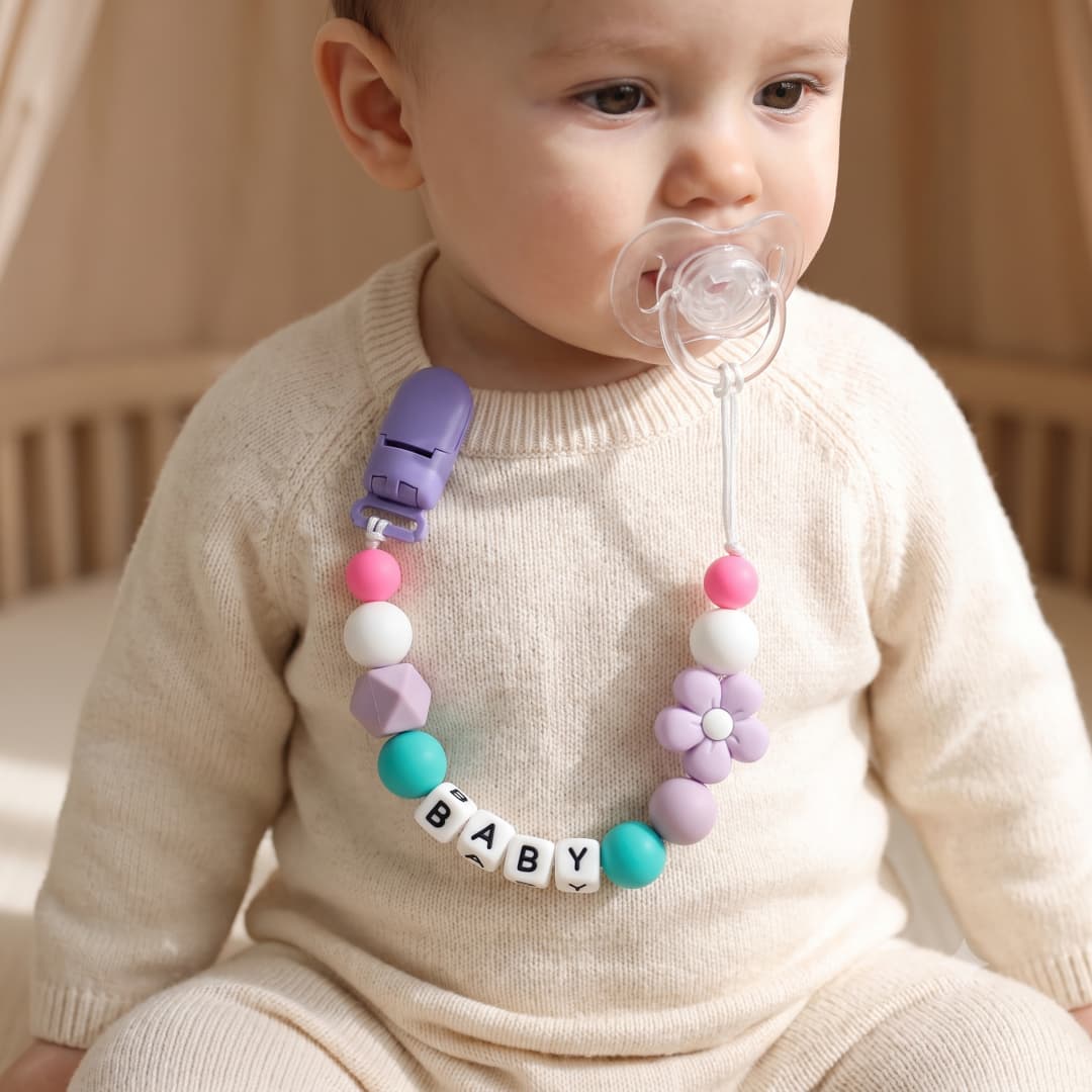 Personalized Pacifier Clip Cus - огляд і ціна Baby Pacifier Clip