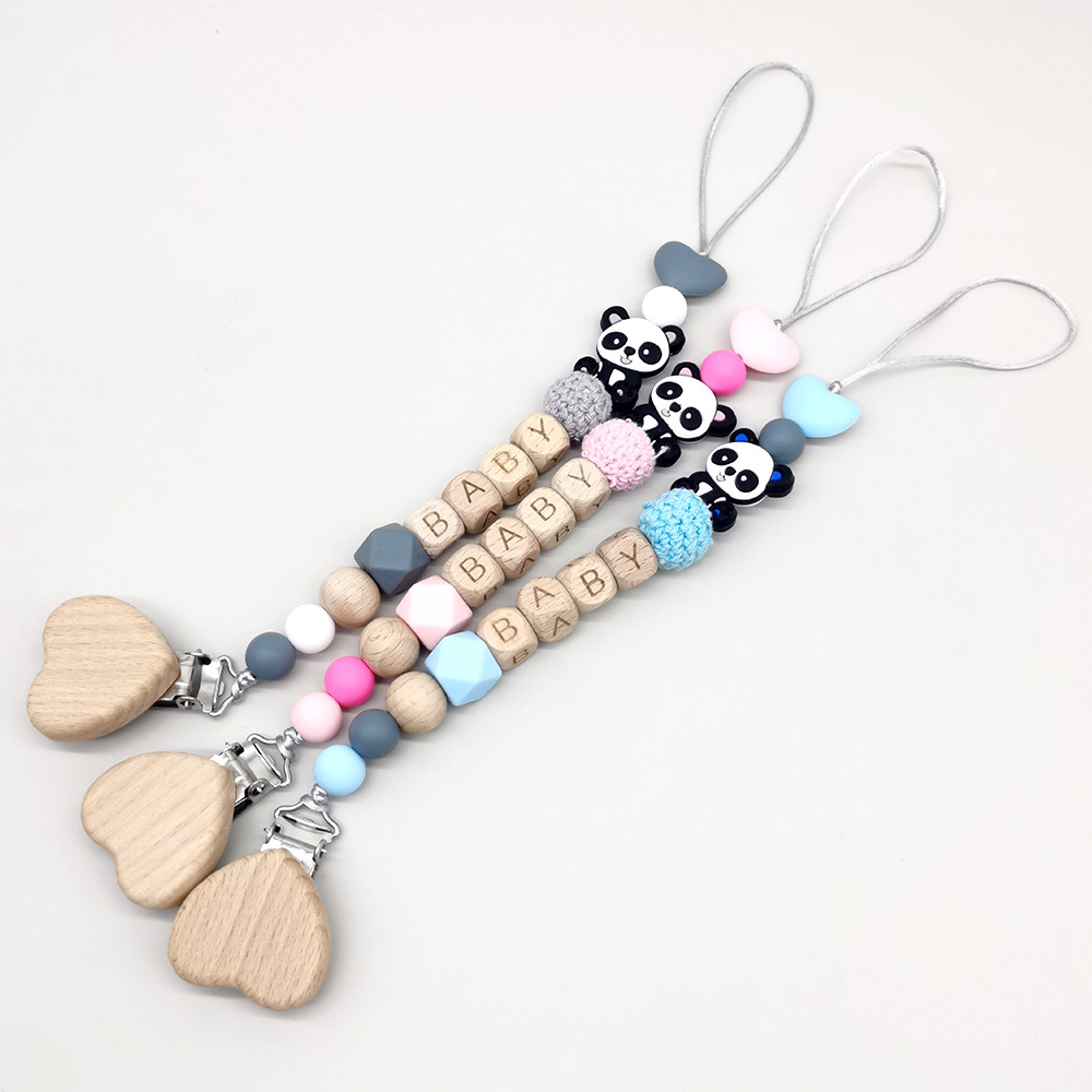 Wooden Personalized Baby Pacif - огляд і ціна Baby Pacifier Clip