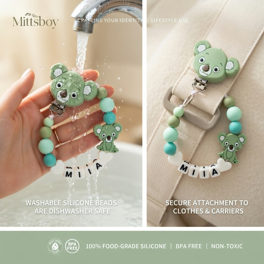 Silicone Baby Pacifier Clip Te - огляд і ціна Baby Pacifier Clip