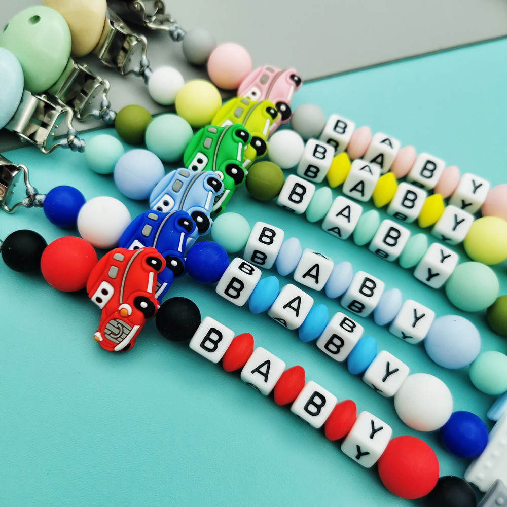 Custom English Russian Letter  - огляд і ціна Baby Pacifier Clip