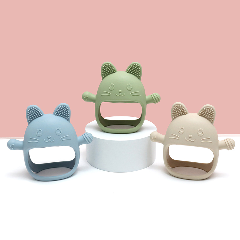 Baby Silicone Teether Gloves P - огляд і ціна Teething Mitten Baby