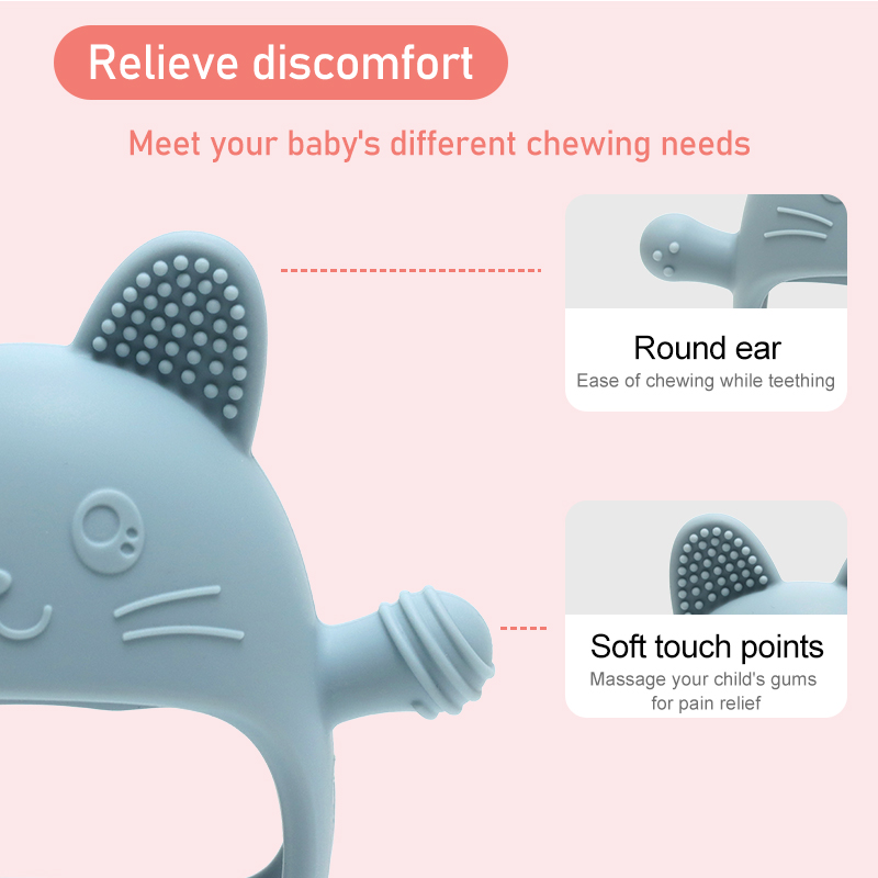 Baby Silicone Teether Gloves P - огляд і ціна Teething Mitten Baby